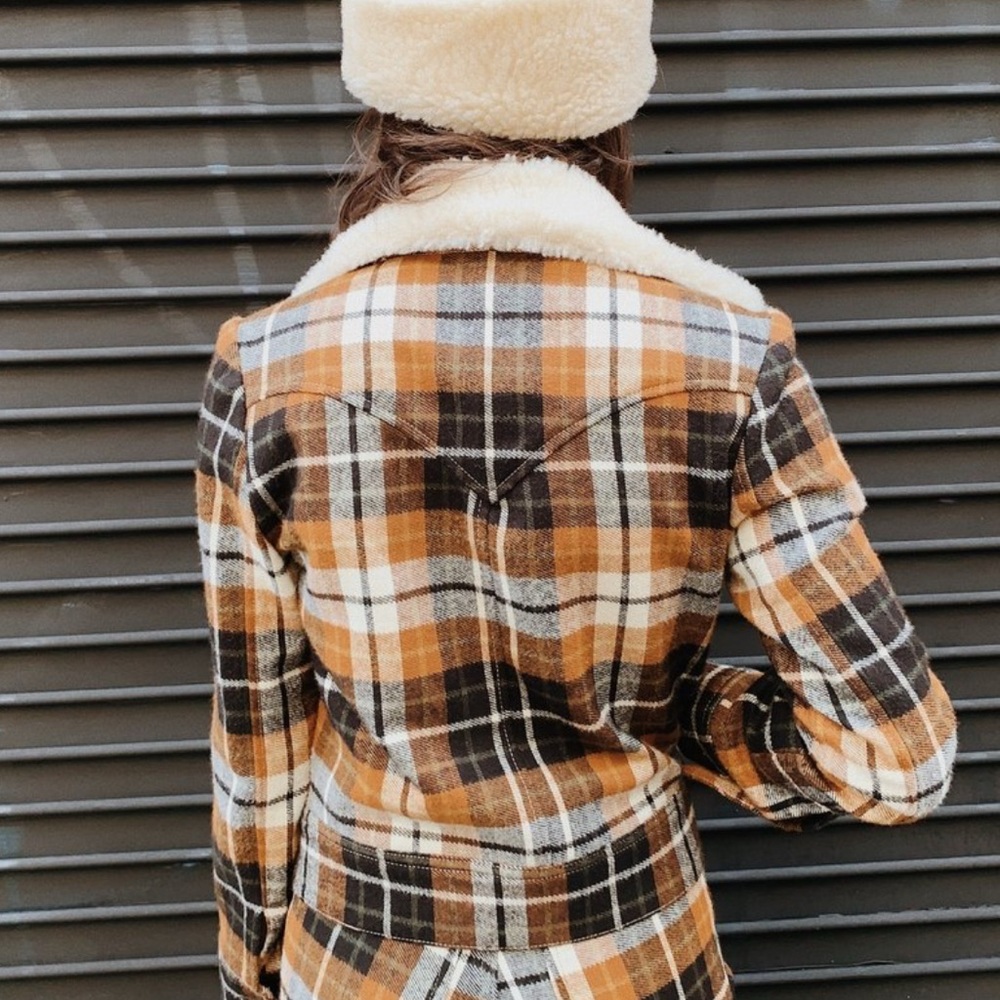 Lykke Wullf Plaid Button-Up Jacket and Pants Set